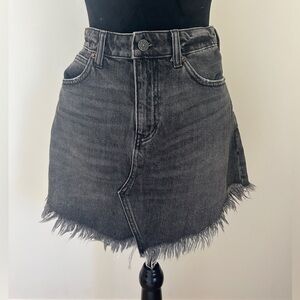 NWOT We The Free Black Denim Skirt